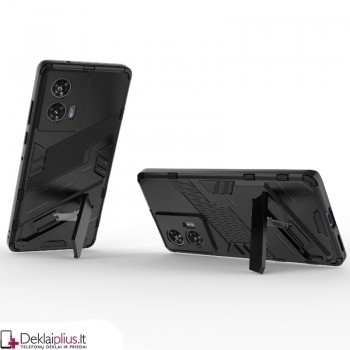 Smūgiams atsparus dėklas su kojele - juodas (Motorola Edge 50 Fushion) Smūgiams atsparus dėklas su kojele - juodas (Motorola Edge 50 Fushion)